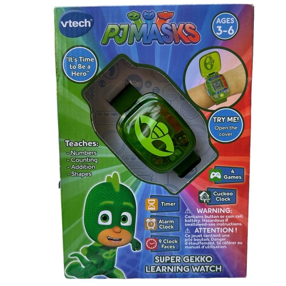 PJ MASKS Owl Glider Gekko Mobile Cat Car & vtech Super Gecko Learning Wa… - Picture 4 of 6